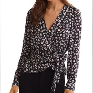 ☆ BAILEY 44 Marguerite Leopard Print Wrap Top, 4 ☆
